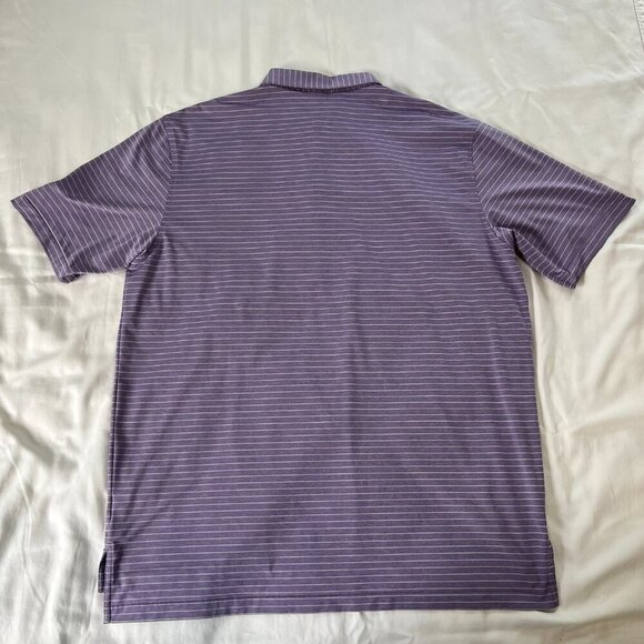 Share Peter Millar Summer Comfort Golf Polo Men's Extra Large White Purple Short - Picture 6 of 6